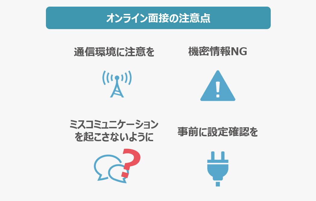 オンライン面接の注意点